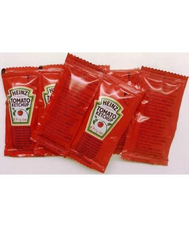 Heinz Tomato Ketchup Sauce Sachet - Classic Condiment for Irresistible Flavor - Convenient Single-Serve Packet Ideal for On-the-Go Deliciousness - 350 Sachets - Buy Online on GoSupps.com