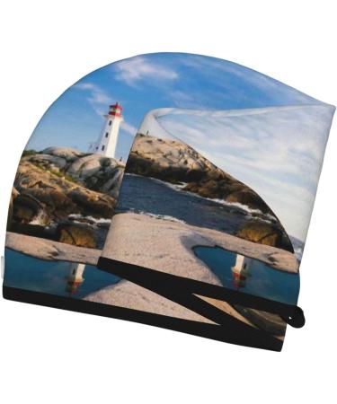 Lighthouse Microfiber Hair Towel Wrap - Super Absorbent Coral Velvet for Women Quick Dry Cap for Long Curly & Thick Hair - Buy Online on GoSupps.com