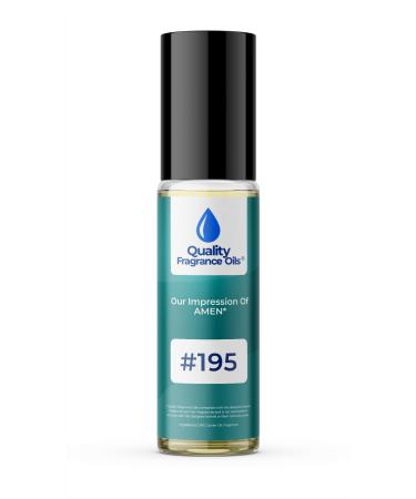 Quality Fragrance Oils' Impression #195 Generic fragrance compatible with Amen for Men (10ml Roll On) Amen for Men Impression #195 0.34 Fl Oz (Pack of 1)