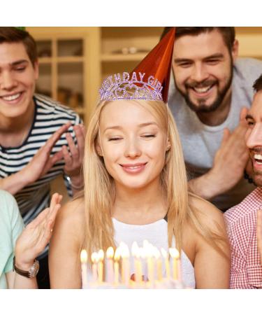 AOPRIE Purple Silver Birthday Crown for Women | Rhinestone Crystal Tiara for Girls - Buy Online on GoSupps.com