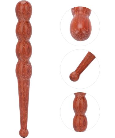 Ergonomic Wooden Massage Tab for Foot Reflexology - Mahogany Wave Design for Back & Neck Relief - Buy Online on GoSupps.com