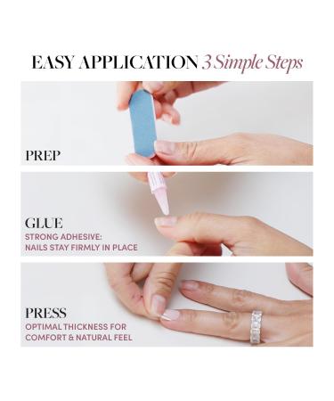 Beetlejuice x Glamnetic Press On Nails - Sandworm | Reusable 3D Short Almond False Nails | 30 Nail Kit with Glue | Salon Quality & 15 Sizes Available - Buy Online on GoSupps.com