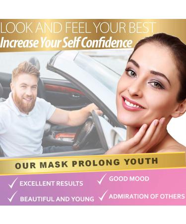 V-Shaped Facial Mask & Neck Lift Strap - Reusable, Light Soft Face Tape for Double Chin Reduction, Skin Firming & Tightening - Women's Beauty Tool - Buy Online on GoSupps.com