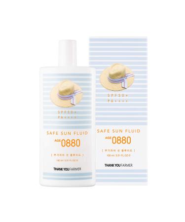 THANKYOU FARMER Safe Sun Fluid AGE 0880 SPF50+ PA++++(100ml) Safe Sun Fluid
