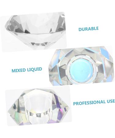 POPETPOP 1pc Nail Art Crystal Cup Crystal Glass Dish Acrylic Powder Dish Glass Dappen Dish for Acrylic Nails Nail Tech Matte Gel Nail Polish Crystal Nail Art Cup White Mixing Cup Frosted 5.5x5.5cm White - Buy Online on GoSupps.com