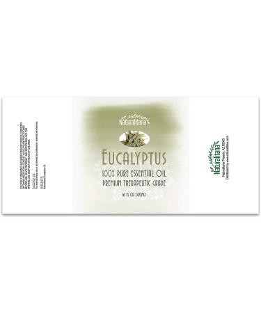 16oz Bulk Eucalyptus Essential Oil - Aromatherapy for Diffuser, Soap, Bath Bombs, Candles & More - Buy Online on GoSupps.com