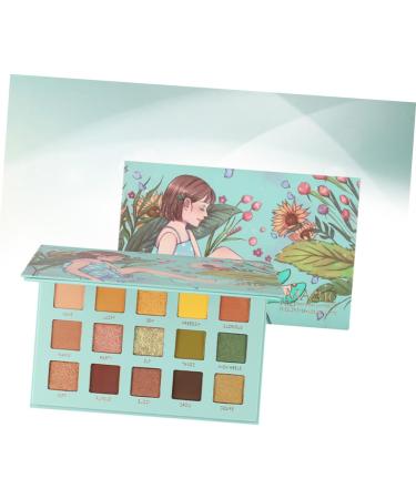 Beavorty Glitter Eyeshadow Eyeshadow Palette 1PC 15 shimmer eyeshadow glitter eye shadow highly pigmented eyeshadow bright cream eyeshadow matte 15.2*9.8cm Green - Buy Online on GoSupps.com