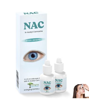 Anti Aging Central NAC Eye Drops | N-Acetyl-Carnosine Eye Drops (2 vials of 5ml Each)