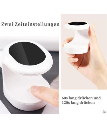 Mini LED UV Nail Dryer | Portable 16W USB Nail Lamp for Gel Nails & Manicure Tools - Black - Buy Online on GoSupps.com