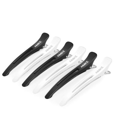 Hair Clips, AIMIKE 6 Pack Hair Clips for Styling and Sectioning, Non Slip Hair Clips with Silicone Band, No-Trace Hair Clips for Thick and Thin Hair - Professional Salon Hair Clips 6 Hair Clips