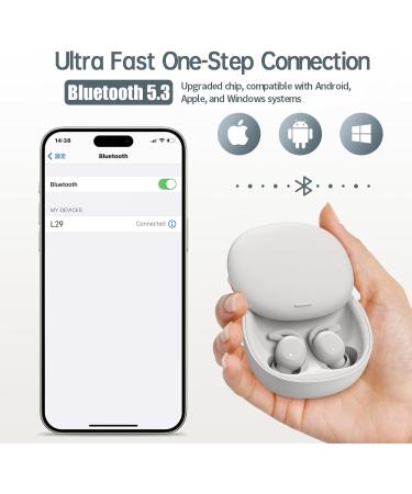 Damipow Wireless Sleep Earbuds Bluetooth 5.3 - White - Buy Online on GoSupps.com