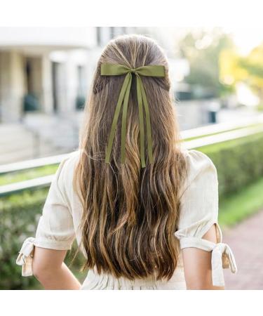 hgnxa Ribbon Elegant Style Side Clip Hair Clip Sweet Girls y Style Long knot Balletcore Type B 6 piece set - Buy Online on GoSupps.com