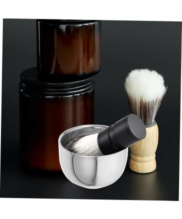 SESESFOUFU Bartbrush Bowl Shaving Soap Cup - Premium Men's Wet Razor Equipment | 304# Steel Portable Shaving Tool - Buy Online on GoSupps.com