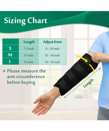 Elbow Splint for Tendonitis & Cubital Tunnel - Arm Support Brace for Pain Relief and Arthritis - Medium Size - Buy Online on GoSupps.com