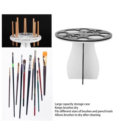 LANTRO JS Acrylic Makeup Brush Holder - Multifunctional Drying Rack with 14 Holes for Perfect Makeup Organization | International Shipping Available - Buy Online on GoSupps.com