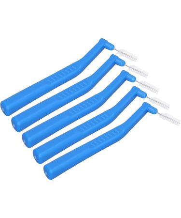Braces Interdental Brushes - L-Shaped 5 Pack | Effective Cleaning & Plaque Removal for Dental Care - Blue - Buy Online on GoSupps.com