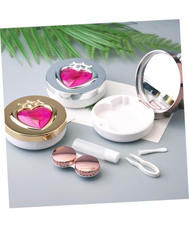 Homsfou 6 STK Contact Lens Container Set - Travel Case with Mirror Detergent & Replaceable Parts - Perfect for Eye Care & Lens Storage - Buy Online on GoSupps.com