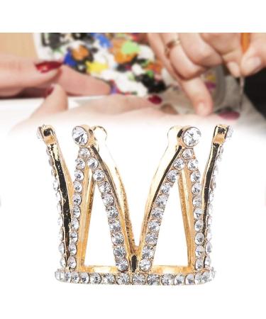 Nail Art Pen Holder Nail Art Pen Holder for Nail Brush Exquisite Gold Plated Pearl Crown Typed Pen Displayer Stand (Type1) - Buy Online on GoSupps.com