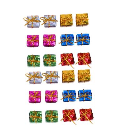 Abaodam 2pcs Set 24pcs Mini Christmas Tree Christmas Small Christmas Balls Bulk 24pcsx2pcs mediumx2pcs