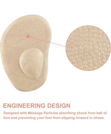 Ball of Foot Cushions - 2 Pairs Anti-Slip Gel Metatarsal Pads for High Heels | Comfort & Support for All-Day Wear - Buy Online on GoSupps.com