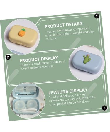 JECOMPRIS 20 STK Colored Contact Lenses - Fall Mirror Film Cartoon Lens Tank & Portable Suitcase Caricature Glasses Case for International Shipping - Buy Online on GoSupps.com