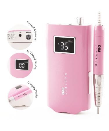 MakarttPro LuxuriaPro 35000 RPM Professional Nail Drill 85W Brushless Motor High Torque Quiet & Vibration Rechargeable & Cordless Nail Drill for Technicians  - Buy Online on GoSupps.com