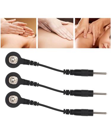 20 Pieces Snap Electrode Cable for TENS Device - 5cm Black Electrode Wires - High-Quality International Shipping - Buy Online on GoSupps.com