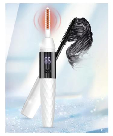 USB Rechargeable Heated Eyelash Curler Best Seller Eyelash Curlers with Comb Heated Eye Lash Curler-Eyelash Curler Heat Electric Eyelash Curler Natural Heated Eyelash Curlers-white...