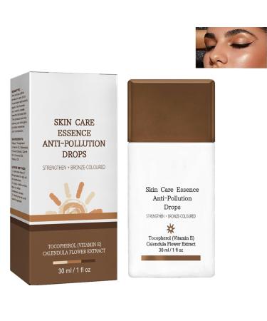 Anti-Pollution Bronzing Drops Seren Liquid Bronz Cream Bronzer Drops for Face and Body Drunk Elephants Bronzer Drops Skincare Essence Facial Tanning Drops 30ml