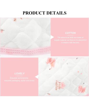 3Pcs Newborn Baby Belly Binder Set - Cotton Navel Band & Abdominal Wraps for Umbilical Cord Protection - Pink Infant - Buy Online on GoSupps.com