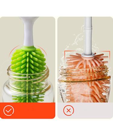 Travel Baby Bottle Drying Rack with Bottle Brushes for Camping Travelling with Baby - Buy Online on GoSupps.com