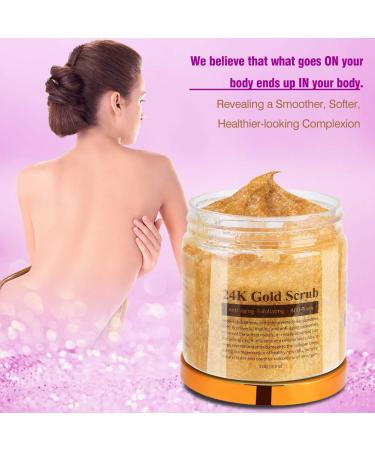 24K Gold Body Peeling Cream - Natural Exfoliation for Dull & Dry Skin | Remove Dead Skin Cells - Buy Online on GoSupps.com