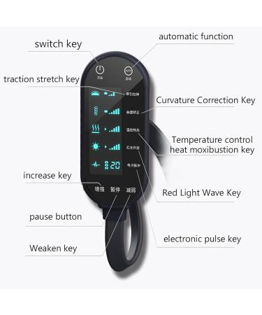 Mobyat Cervical Traction Instrument | LCD Touchscreen Neck Traction Heater | Dual-Airbag 15 Intensity Levels & Auto Shutdown for Cervical Spine Relief - International Shipping Available - Buy Online on GoSupps.com