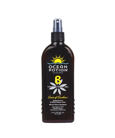 Ocean Potion SPF 8 Tanning Spray Gel  8.5 Ounce