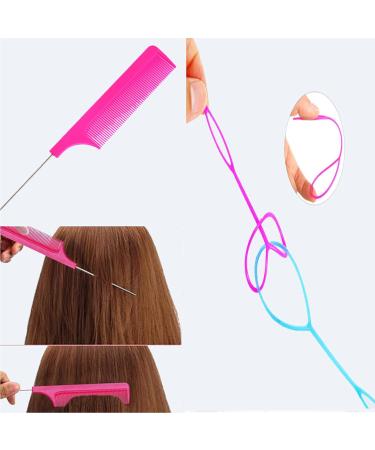 1000 Pack Black Elastic Hair Ties with Hair Styling Tools for Women and Girls - Buy Online on GoSupps.com