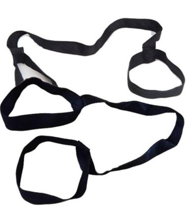 Bluelans Durable Cotton Yoga Mat with Carrying Strap - Premium Black Yoga Mat for Comfort & Stability - International Shipping Available - Buy Online on GoSupps.com