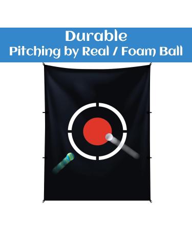 Doubleriver Golf Target Cloth - Replacement Hitting Target for Indoor/Outdoor Practice - 5X6FT - Black - Buy Online on GoSupps.com