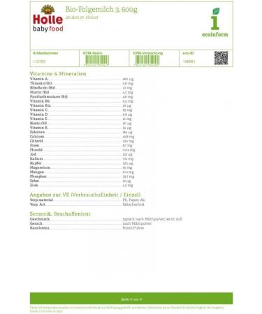3Holle Organic Follow-up Milk from 10th Month - Pack of 4 - 4 x 600 g - Buy Online on GoSupps.com
