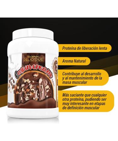 iO.GENIX Casein Cream 900G | Micellar Casein | Various Toppings | Natural Flavors | Good Digestibility (Nutchoc) - Buy Online on GoSupps.com