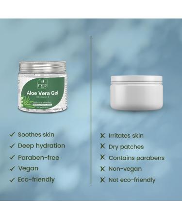 Moisturizer & Aloe Hair Gel for Face & Hair - Vitamin E Enriched Paraben & Silicone Free 200g - Buy Online on GoSupps.com
