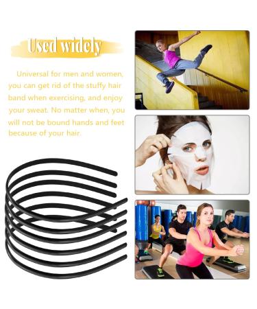 Oruuum 72 pcs DIY Black Plastic Headbands for Women and Girls - Teeth-Free Design (7mm) - Buy Online on GoSupps.com