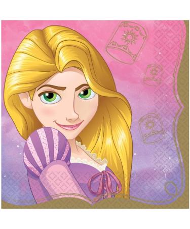 Rapunzel Themed Party Supplies Bundle - Dinner Plates and Napkins for 16 Guests - Buy Online on GoSupps.com