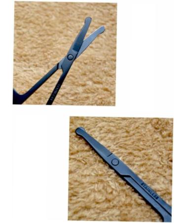 Balacoo Stainless Steel Nose Hair Clippers & Eyebrow Trimmer for Men - 1pc Vibrissa Scissors - Buy Online on GoSupps.com