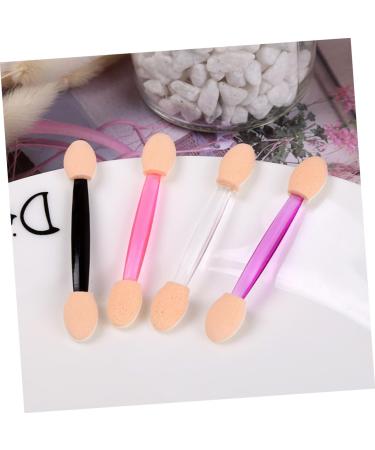 PLAFOPE 50pcs Two-color Eyeshadow Brush Applicator Makeup Brush Oval Makeup Brushes White Plastic Handle - Buy Online on GoSupps.com