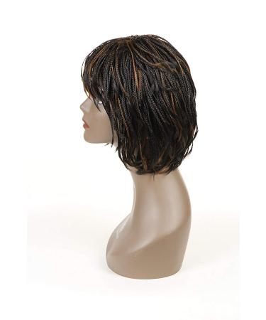 Shop 12 Braided Wigs - Synthetic Lace Front Wigs for Black Women | Small Box Braids (#1b/27) - International Shipping Available - Buy Online on GoSupps.com