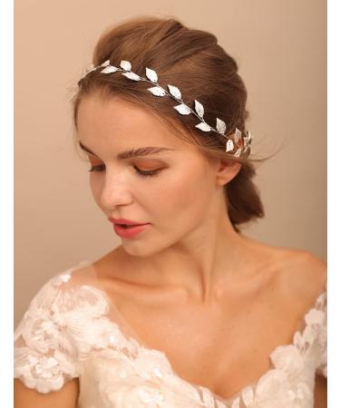 Deniferymakeup Bride Headband Leaf Hair Vine Bridal Hair Pieces Wedding Hair Accessories Party Hair Pieces for Women and Girls (Rose Gold) - Buy Online on GoSupps.com