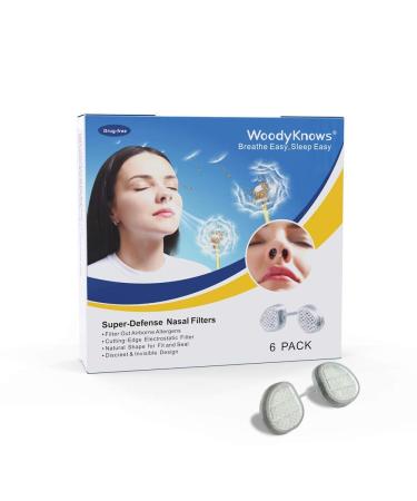 WoodyKnows Super Defense Nose Filters (Narrow M 6 Pack) Nose Filters-Narrow 6 Pack M