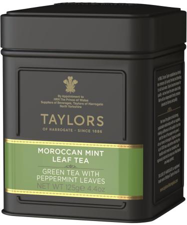 Taylors of Harrogate Moroccan Mint Green Leaf Tea Caddy 125g - Buy Online on GoSupps.com