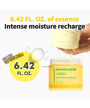 EUNYUL Vita Balance Own Sole Shine Toner Pad - 70 Pads 6.43 fl. oz. | Vitamin C Infused Exfoliating Pads for Radiant Skin - International Shipping Available - Buy Online on GoSupps.com