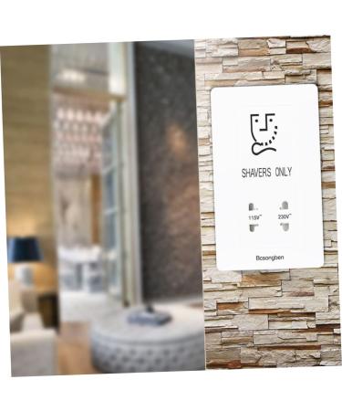 Veemoon 2-Pack Crystal Glass Shaving Socket - Hotel & Home Razor Holder 8.6x14.6cm - White - Buy Online on GoSupps.com